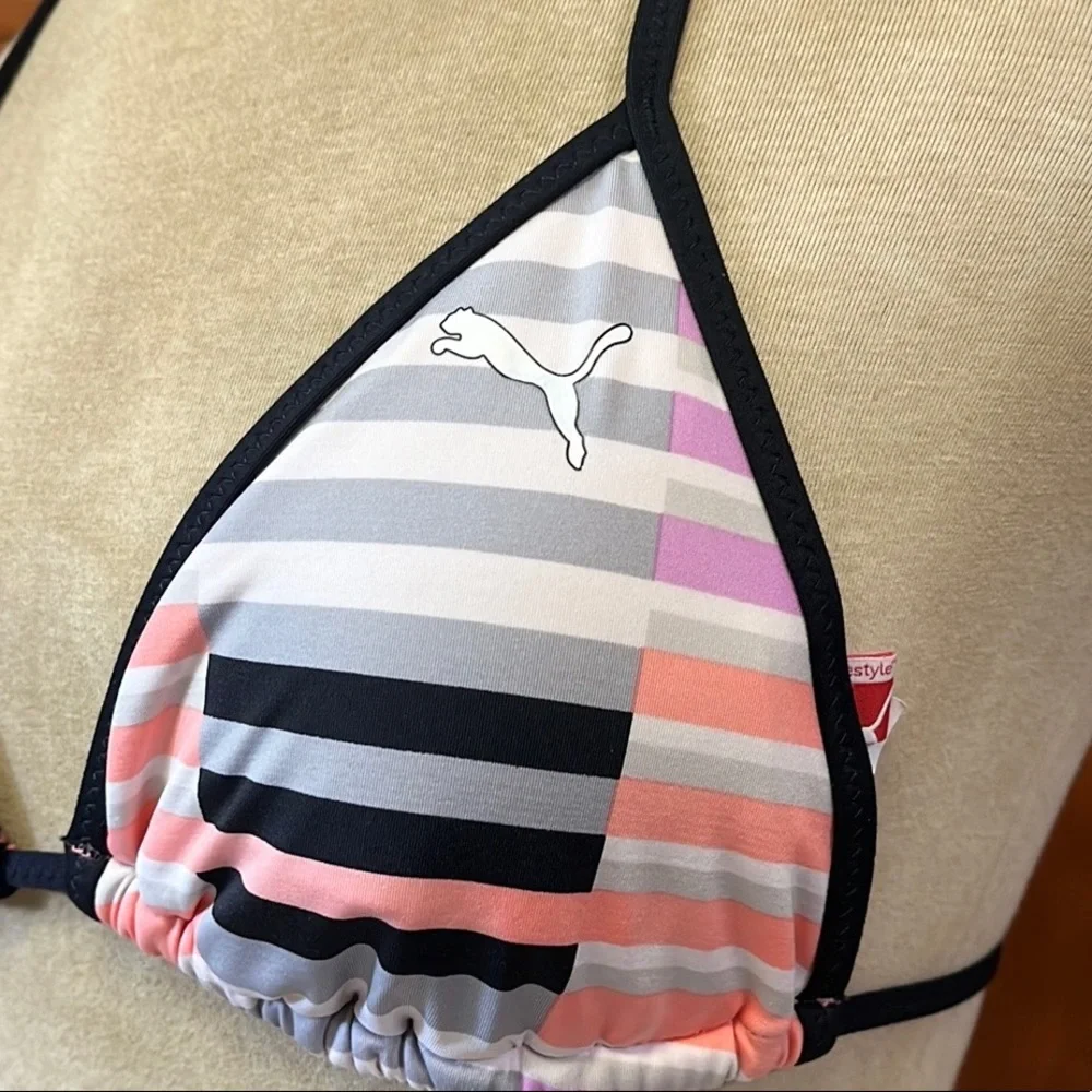 Puma Bikini Swimsuit Stripe Triangle S Small